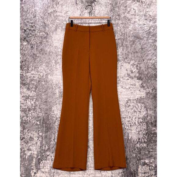 Wilfred Cabaret Pants 6 Womens Aritzia Brown Caramel Crepette Flare Trousers - Picture 1 of 7